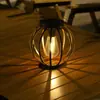Luz Solar para Tenis Amazon Arte de Hierro Colgante Plano Lámpara Linterna Lámpara Colgante de Red Vintage Luz para Jardín Exterior Patio