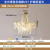 Lustre de Cristal de Luxo Leve Estilo Francês para Quarto Principal, Luminária Elegante Vintage Cor Creme para Sala de Estar, Tendência 2025 Novo Modelo de Iluminação
