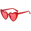 Nuevos lentes de sol en forma de corazón modernos lentes de corazón lentes de sol personalidad divertidos moda fiesta de cumpleaños