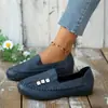 Sapatos casuais confortáveis plus size para comércio exterior, novo outono de 2026, sapatos slip-on planos florais de comércio exterior, sapatos preguiçosos para mulheres