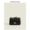 Bolsa de Corrente Matelassê Estilo Chanel para Mulheres, Bolsa de Ombro Transversal, Bolsa de Mão Feminina, Moda de Nicho Pequena Quadrada para o Dia a Dia