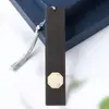 Separador de Madera de Ébano con Decoración de Ventana, Separador Windwood con Letras Doradas Grabadas y Grabado Láser Regalo