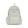 Mochila de gran capacidad para estudiantes de secundaria y preparatoria, estilo nuevo, bolsa escolar con moño, alta apariencia, mochila de viaje