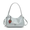 Bolsa Coreana da Moda Estilo Axila Dumpling para Mulheres 2025 Nova Moda Bolsa de Ombro Simples Nicho Textura de Alta Qualidade Bolsa Transversal