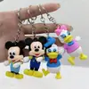 Llavero de Mickey y Minnie de Dibujos Animados Figura 3D Caja Sorpresa Colgante Pequeño Daisy Mickey Minnie Llavero Colgante Pequeño