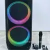 Novo Alto-falante Bluetooth Portátil Duplo de 10 polegadas Luzes Coloridas RGB Alta Potência Alto-falante Móvel SP-260422-6