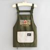 Delantal de Dibujos Animados Repelente al Agua para Cocina Casera Anti-Manchas Delantal de Cocina Ropa de Trabajo para Adultos para el Trabajo con Estampado para Catering
