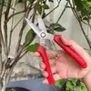 Tesoura de Poda para Jardim Aço Inoxidável Cabeça Curva/Reta Poda, Economia de Esforço Tesoura de Flor para Jardinagem Doméstica, Ferramenta para Colheita de Frutas