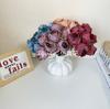 Rosa artificial de Milán de 7 cabezas, decoración para mesa de salón, tela de seda con tacto hidratante, accesorios para sesión de fotos.