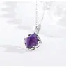 Pingente Torre de Açúcar de Prata Esterlina S925 Colar de Joias Corrente para Clavícula Feminina Estilo Levemente Luxuoso Elegante de Alta Qualidade