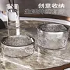 Mesa de Centro de Luxo para Quarto de Alta Aparência Mini Lixeira Fofa para Mesa com Tampa Tipo Prensa para Uso em Casa e no Carro