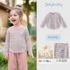 Camiseta de Manga Larga para Niñas Jellybaby 2026 Otoño Nueva Camiseta Rayada para Niños Ropa de Otoño para Bebés Ropa para Niños