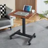 Mesita de noche, escritorio de oficina ajustable, escritorio ajustable con ruedas, escritorio para computadora, banco de trabajo ajustable, soporte móvil, escritorio de oficina ajustable