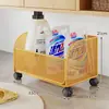 Estante de Almacenamiento para Gabinete de Baño con Ruedas para Detergente de Lavandería, Organizador de Artículos de Tocador para el Hogar