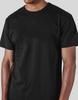 Camiseta de verano de cuello redondo de color sólido para hombre, de manga corta, transpirable, de algodón, de tendencia transfronteriza entre Europa y Estados Unidos, 200 g
