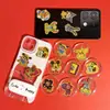 Pegatinas para Teléfono Móvil Shuibeizizui de Oro 999 con Varios Personajes de Dibujos Animados y Películas, Hojuelas de Oro, Regalos Navideños, Venta Directa, Disponibles para Venta al por Mayor