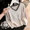 Suéter base de otoño/invierno 2026 para mujer talla grande que disimula el abdomen, adelgaza y favorece la figura, para usar como capa exterior