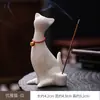 Adorno de Escritorio de Cerámica de Gatito Lindo, Mascota de Té Sanadora Suave y Adorable, Portainciensos, Quemador de Incienso, Quemador de Sándalo, Bandeja para Incienso, Arte con Incienso