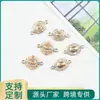 Al por mayor Versión Coreana Creativo Doble Colgante Patrón Ojo del Diablo Aleación con Goteo de Aceite Collar Pulsera Colgante Joyería Accesorios DIY
