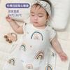 Saco de Dormir para Bebé de Gasa de Algodón de Bambú de Cuatro Capas Edredón a Prueba de Patadas para Niños Saco de Dormir Chaleco Saco de Dormir para Bebé