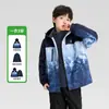 Ropa para Niños Zuoxi Chaqueta 3 en 1 Colección Otoño 2026 Chaqueta de Aventura Impermeable Estilo Montaña Reflectante para Niños