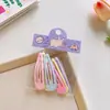 Presilha BB Fosca Degradê Doce Cremosa Coração de Menina Grampo de Cabelo Versátil Estrela de Cinco Pontas Cabelo Solto Lateral Acessório de Cabeça Feminino