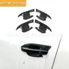 Adequado para capa de retrovisor MG HS acabamento externo em fibra de carbono, capa da maçaneta da porta e modificação da face dianteira