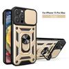 Capa Shunjia com Janela Deslizante Adequada para iPhone 17 Pro Max, Suporte com Anel para Carro Apple 16 Capa Protetora Se4