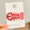 Pinza para el pelo de lazo estilo coreano, nuevo modelo 2026, pinza BB de alta gama para flequillo y patillas, pinza de pico de pato lateral