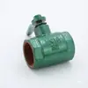 Válvula de Esfera de Ferro com Cabo Rosqueado Pintado de Verde, Válvula de Água Espessada, Interruptor de Ferro Fundido, Válvula de Ferro, Acessórios para Caminhão de Irrigação Dn25