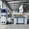 Fabricantes producen máquina de corte de panel de armario ropero muebles máquina de grabado de cambio de cuchilla de fila recta