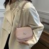 Bolso Cruzado de Diseño Nicho Estilo Coreano 2024 Otoño Nueva Moda Casual Moderno Plisado Cadena Cruzado Viajero