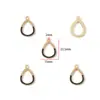 Pingente de Diamante com Gotejamento de Óleo em Moldura Geométrica Acessórios de Joias DIY com Cola Pingente de Chaveiro Brincos Colar W569