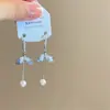 Pendientes Colgantes de Borla de Mariposa Incrustados de Diamantes, Pendientes con Gancho para la Oreja Estilo Resort de Playa de Verano, Pendientes de Diseño Elegantes