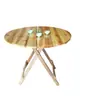 Mesa plegable de madera maciza, modelo nuevo 2025, mesa de comedor portátil estilo chino para el hogar, mesa para puesto exterior, mesa de estudio, engrosada y de alta resistencia
