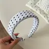 Faixa de Cabelo Colorida com Bolinhas Estilo Coreano para o Verão Dopamina, Acessório de Cabelo de Luxo de Alta Qualidade para Mulheres