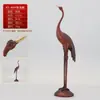 Ornamentos de Castiçal de Latão Duplo Dragão Lótus Atacado, Castiçal de Latão Duplo Dragão Finamente Trabalhado Tartaruga e Garça Decorações para Casa Casamento