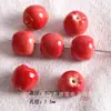 Colgantes Pequeños de Frutas 3D de Resina Lindos Simulados en Varios Diseños (Manzanas, Fresas, Mangos) para Pulseras y Accesorios para Llaveros de Bricolaje