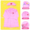 Ropa de enfermera pequeña para niños, juego de médico, disfraz de experiencia profesional, ropa de actuación, juego de casita de jardín de infancia, bata blanca, ropa de actuación