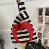 Bolsa de colete bolsa de colete bolsa de malha moderna bolsa bolsa de flores xadrez plaid cor de contraste Coreia do Sul ins estilo