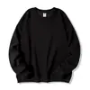 Sudadera Texturizada Versátil Cuello Redondo Snowflake Gray 400g para Hombre, Sin Capucha, Manga Larga de Pareja, Corte Holgado, Algodón Chino, Casual