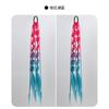 Hongxiu Selecciona Cuidadosamente Peluca de Cola de Caballo de Trenza Sucia Hecha a Mano de Tres Hebras con Giro de Burbuja Degradado Colorido y a la Moda para Estilo Hip-Hop de Mujer