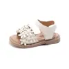 Sandalias para Niñas 2025 Nuevo Verano Estilo Pequeña Fragancia Zapatos de Princesa Suela Suave Zapatos para Niñas Pequeñas Zapatos de Estilo Veraniego