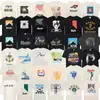 Colección de Camisetas de Manga Corta RHUDE Versión Alta Transfronteriza Vintage Americano Marlboro Streetwear Casual Holgadas para Pareja Cuello Redondo