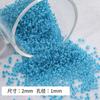 Cuentas Fantasma Dye Core de 2 mm Hecho a Mano DIY Pulsera de Cuentas Collar Material de Accesorios para Pulsera de Cuentas Collar
