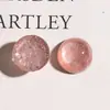 Aretes Redondos Geométricos de Lámina de Plata Agrietada Resina Colorida DIY Pendientes para Mujer Accesorios para Zapatos con Agujero Fundas para Teléfono Móvil Venta al por Mayor