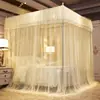 Mosquiteiro para Uso Doméstico, Cama de Casal 1,8m, Estilo Princesa, Estilo Palácio, De Chão, Quarto Tradicional, Três Portas, Estrutura Reforçada 1,5m