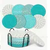 Manteles Individuales de Algodón Estilo Nórdico, Posavasos Tejidos de Lino, Manteles Aislantes de Calor para Platos, Manteles para Tazones, Tapetes Aislantes de Calor, Manteles de Olla Domésticos Anti-Quemaduras, Manteles para Mesa de Comedor