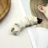 Pinza para el Cabello de Pliegues Tejidos en Forma de Plátano para Mujer, Nuevo Modelo Estilo Coreano, Sensación de Alta Gama, Accesorio para el Cabello de Moda y Versátil para la Parte Posterior de la Cabeza