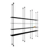 Rack de Armazenamento Hanger Estante Organizador de Tubo Redondo de Liga de Alumínio Minimalista de Luxo Leve Suporte de Chão Decorativo